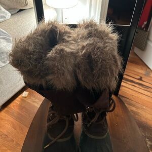 Brown Fur-Lined Boots